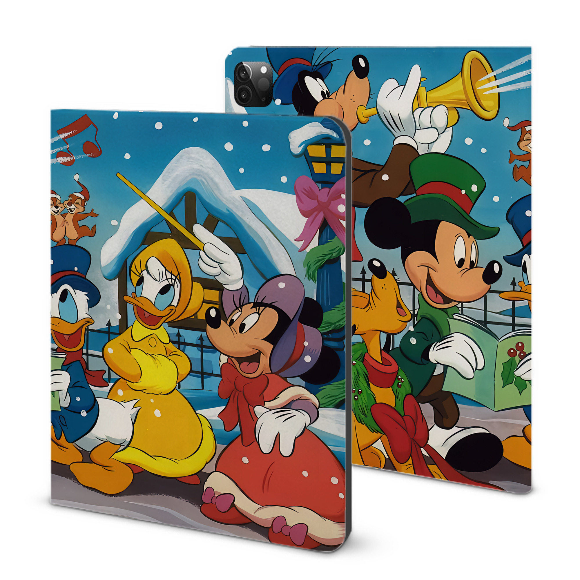 （画像用） ミッキーマウス Mickey Mouse IPadケース ペンホルダー付き ブックスタイルデザイン